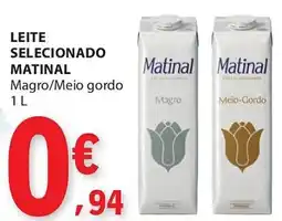 E.Leclerc Leite selecionado matinal magro/meio gordo promoção