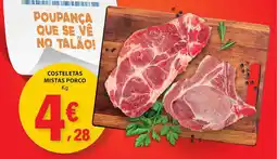 E.Leclerc Costeletas mistas porco promoção