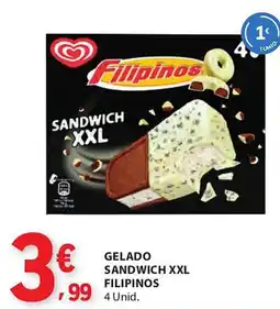 E.Leclerc gelado sandwich xxl filipinos promoção