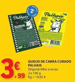 E.Leclerc Queijo de cabra curado palhais promoção