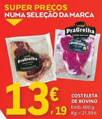 Costeleta de bovino pra grelha
