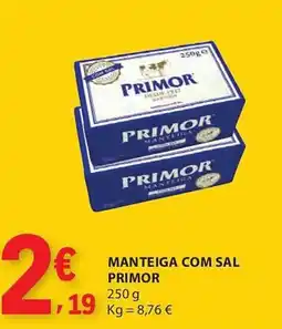 E.Leclerc Manteiga com sal primor promoção