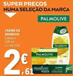 E.Leclerc Creme de barbear clássico palmolive promoção