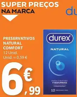 E.Leclerc Preservativos durex natural comfort promoção