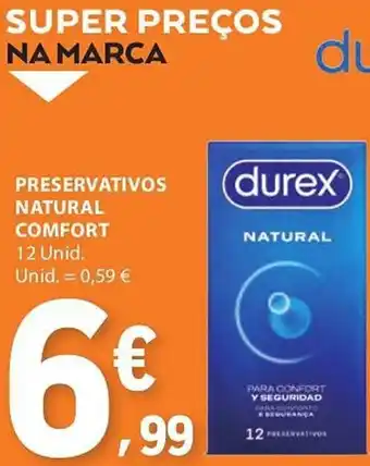 E.Leclerc Preservativos durex natural comfort promoção