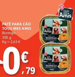 E.Leclerc Patê para cão tous mes amis borrego promoção