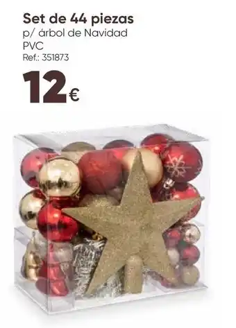 Set de 44 peças p/ árbol de Navidad PVC