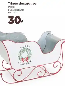 Hôma Trineo decorativo promoção