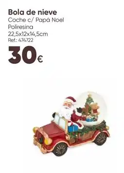 Hôma Bola de nieve Coche c/ Papá Noel promoção