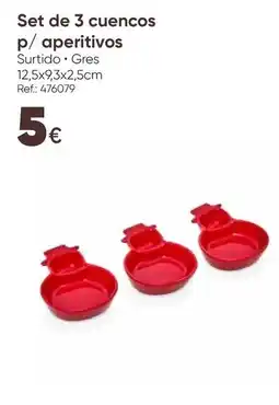 Hôma Set de 3 cuencos p/ aperitivos promoção