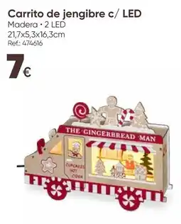 Hôma Carrito de jengibre c/ LED promoção