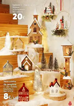 Hôma Iglesia c/ nieve y LED promoção