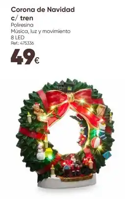Hôma Corona de Navidad c/ tren promoção