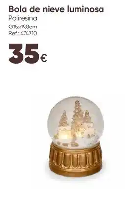 Hôma Bola de nieve luminosa promoção