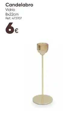 Hôma Candelabro Vidrio promoção