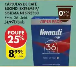 Pingo Doce Cápsulas de café buondi extreme p/ sistema nespresso promoção