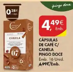 Pingo Doce Cápsulas de café c/ canela pingo doce promoção