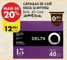 Pingo Doce Cápsulas de café delta q mythiq promoção