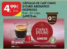 Pingo Doce Cápsulas de café chave d'ouro aromático promoção