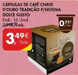 Pingo Doce Cápsulas de café chave d'ouro tradição promoção