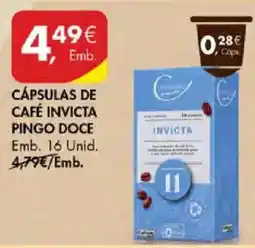 Pingo Doce Cápsulas de café invicta pingo doce promoção
