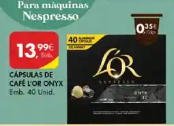 Pingo Doce Cápsulas de café l'or onyx promoção