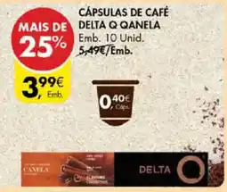 Pingo Doce Cápsulas de café delta q canela promoção