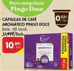 Pingo Doce Cápsulas de café aromático pingo doce promoção