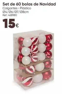 Hôma Set de 60 bolas de navidad promoção