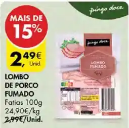 Pingo Doce Lombo de porco fumado promoção