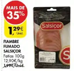 Pingo Doce Fiambre fumado salsicor promoção