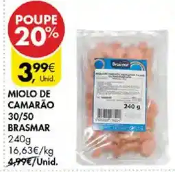 Pingo Doce miolo de camarão brasmar promoção
