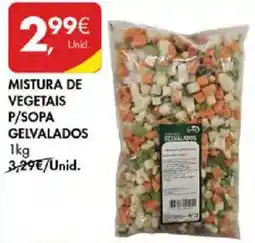 Pingo Doce Mistura de vegetais p/sopa gelvalados promoção