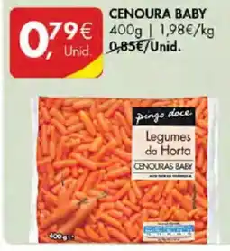 Pingo Doce Cenoura baby promoção