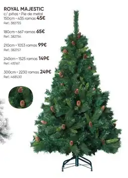 Hôma royal majestic c/ piñas • pie de metal promoção