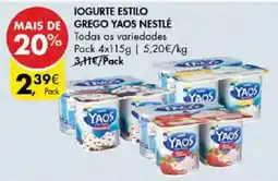 Pingo Doce Iogurte estilo grego yaos nestlé promoção