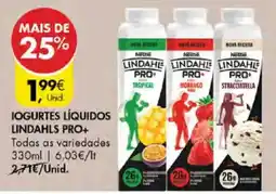 Pingo Doce Iogurtes líquidos lindahls pro+ promoção
