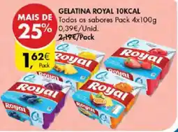 Pingo Doce Gelatina royal 10kcal promoção