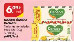 Pingo Doce Iogurte líquido danacol promoção