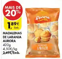 Pingo Doce Madalenas de laranja aurora promoção