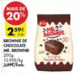 Pingo Doce brownie de chocolate mr. brownie promoção