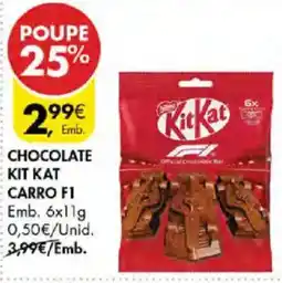 Pingo Doce Chocolate Kit Kat Carro F1 promoção