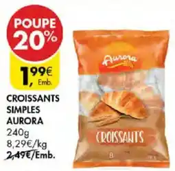 Pingo Doce Croissants simples aurora promoção