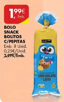 Pingo Doce Bolo snack bolitos c/pepitas promoção