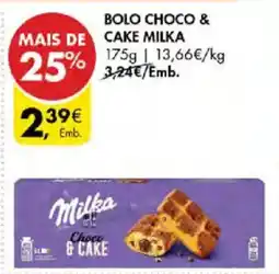 Pingo Doce Bolo choco & cake milka promoção