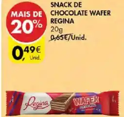 Pingo Doce snack de chocolate wafer regina promoção