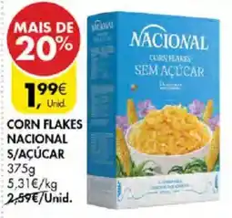 Pingo Doce Corn flakes nacional s/açúcar promoção
