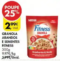 Pingo Doce Granola arandos e sementes fitness promoção