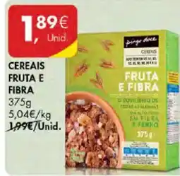 Pingo Doce Pingo Doce cereais fruta e fibra promoção