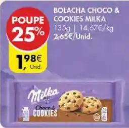 Pingo Doce Bolacha Choco & Cookies Milka promoção